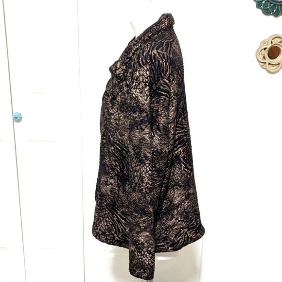 NWOT JM Collection Animal Print Zip Up Jacket Drawstring Bottom - Picture 13 of 13